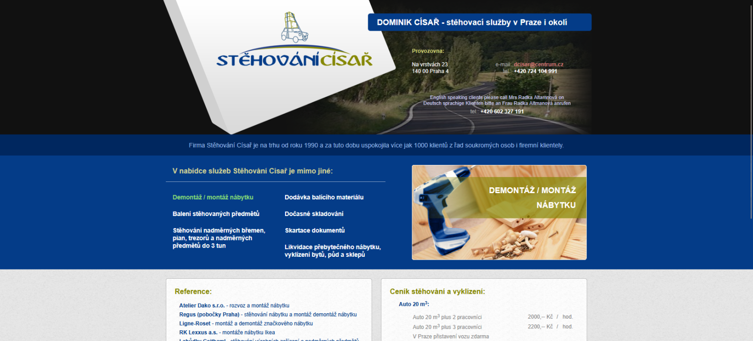 Stěhování ....... reference KAO.cz