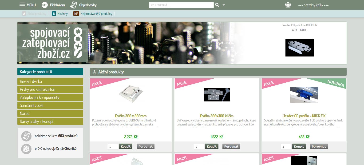 SPOJOVACÍ-ZATEPLOVACÍ-ZBOŽÍ.cz ....... reference KAO.cz (kao.cz)