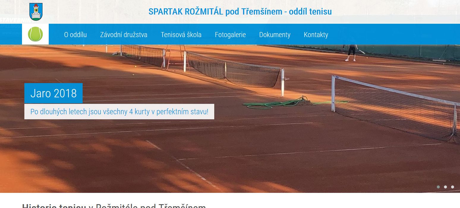 TENISOVÝ ODDÍL SPARTAK Rožmitál pod Třemšínem ....... reference KAO.cz (kao.cz)
