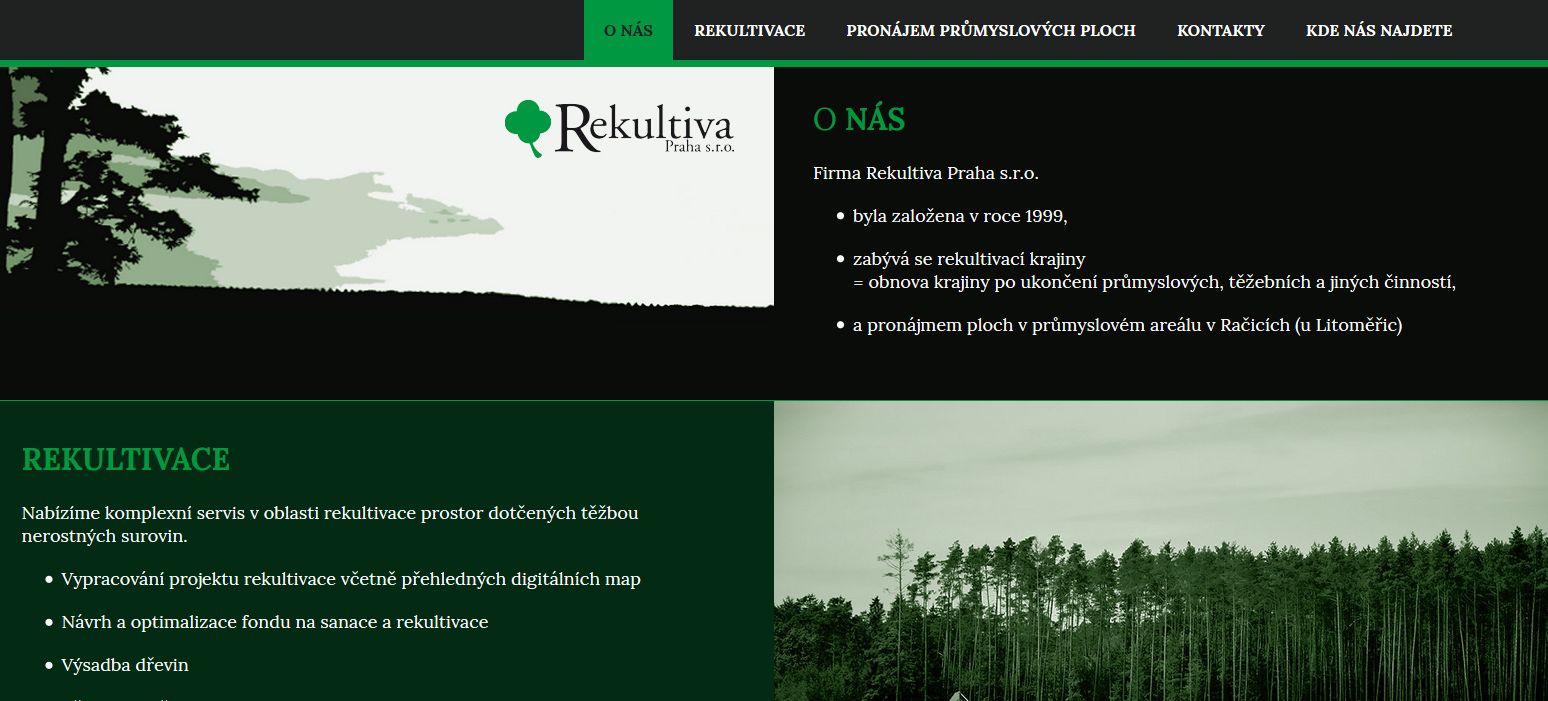 Rekultiva Praha s.r.o. ....... reference KAO.cz