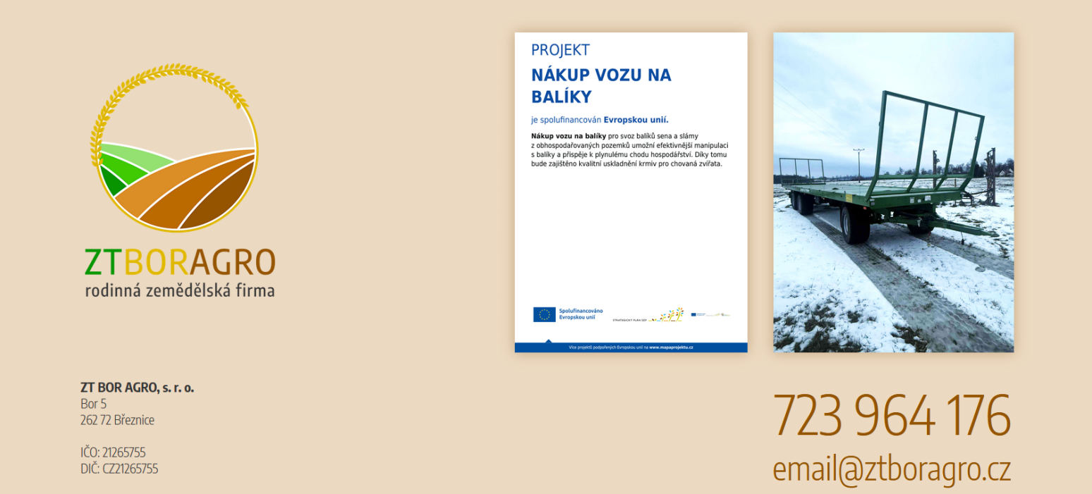 ZT BOR AGRO ....... reference KAO.cz (kao.cz)