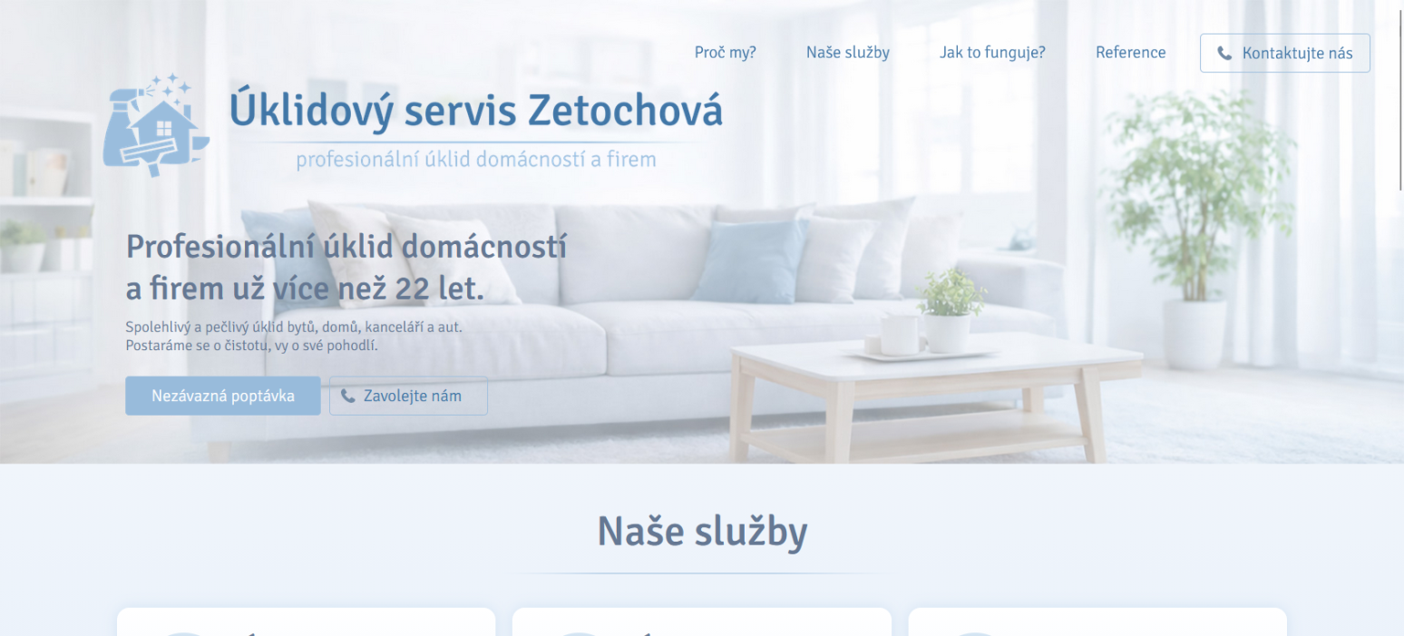 Úklidový servis Zetochová ....... reference KAO.cz (kao.cz)